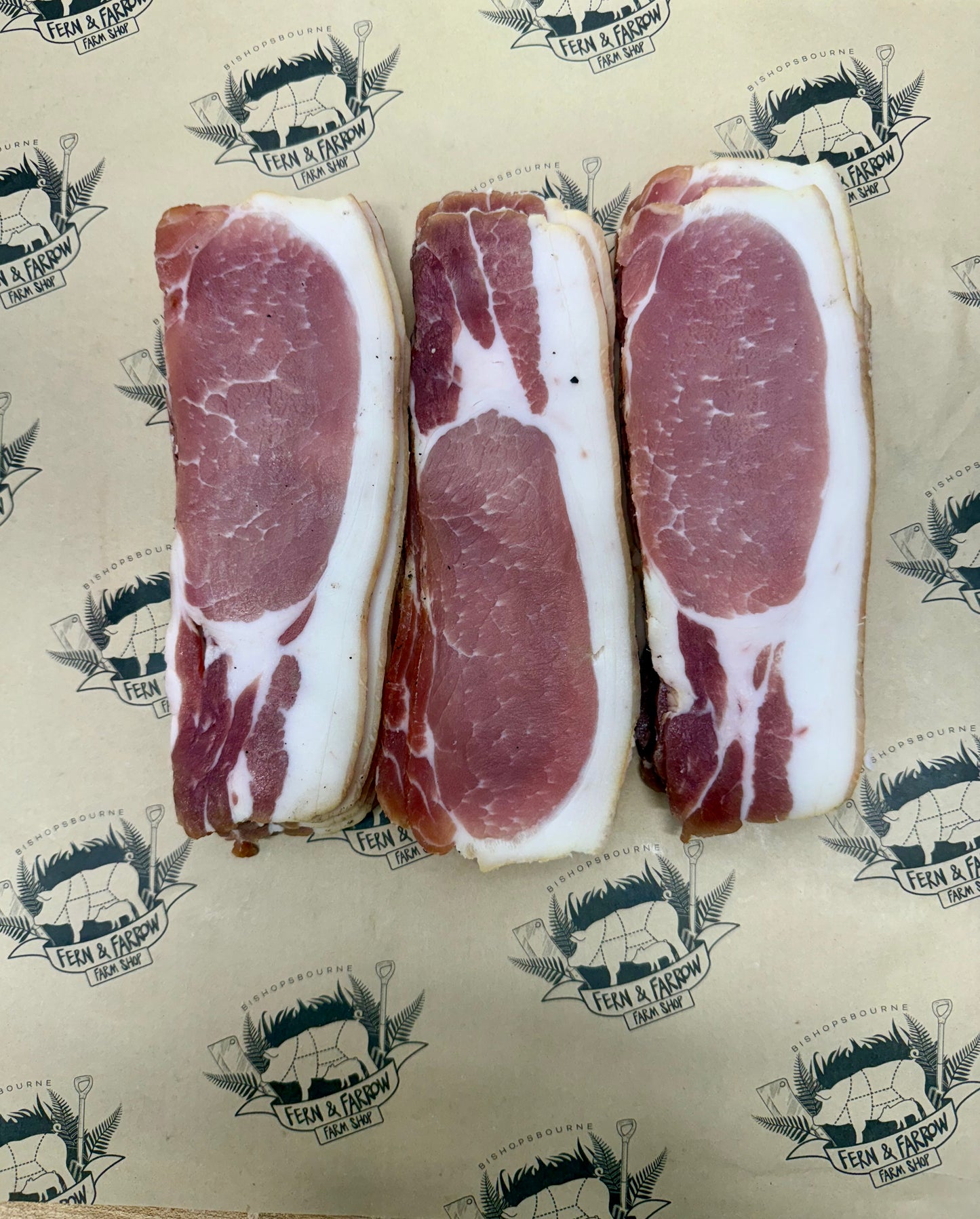 Free range dry cured smoked back bacon- 12 rashers